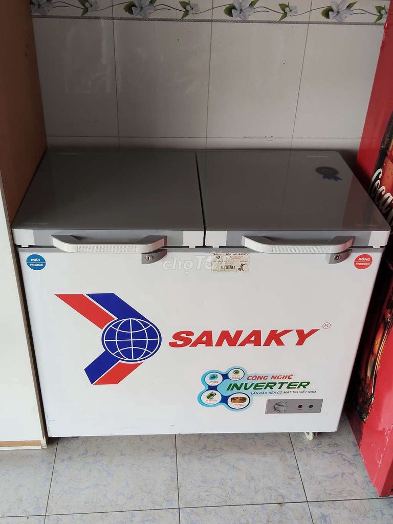 mới 95% Tủ đông mát Sanaky inverter 250lit. Mua bán Tủ lạnh tại Thành phố Dĩ An Bình Dương được đăng bởi DUY ANH hình 1