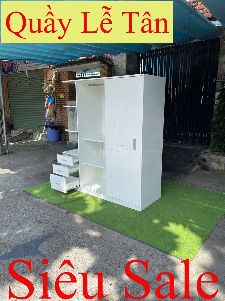 TỦ QUẦN ÁO= TỦ QUẦN ÁO= TỦ QUẦN ÁO CỬA LÙA 1M6=9. Mua bán Tủ, kệ gia đình tại Quận 10 Tp Hồ Chí Minh được đăng bởi Hàng Thanh Lý 268 hình 1