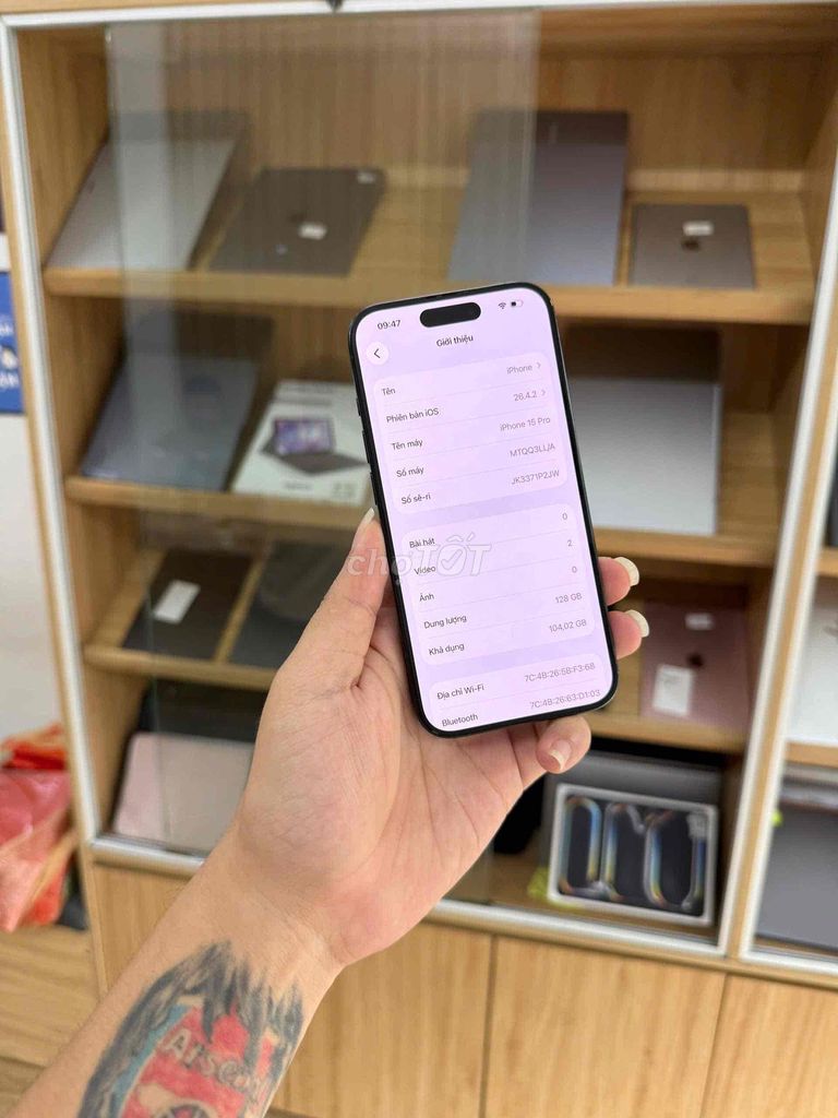Apple iPhone 15 Pro 128GB Xám. Mua bán Điện thoại tại Quận Đống Đa Hà Nội được đăng bởi TP Hanoi Mobile hình 1
