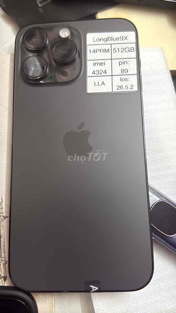 Apple iPhone 14 Pro Max 512GB Đen Mới, nguyên seal. Mua bán Điện thoại tại Quận Cầu Giấy Hà Nội được đăng bởi Long blue 9x hình 1