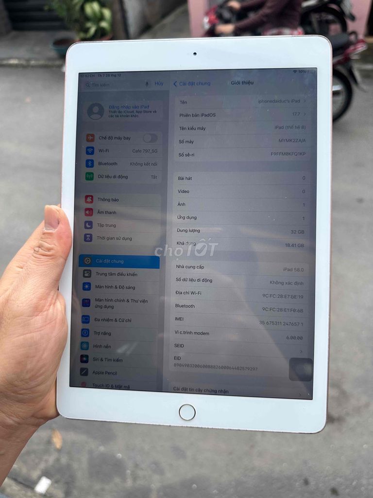 ipad gen 8 4g 32g vàng