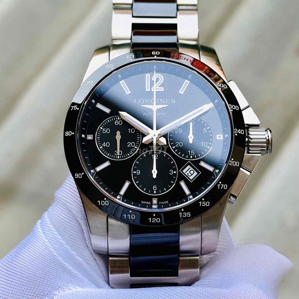 Longines Conquest L2.744.4.56.7 Ceramic size 41mm. Mua bán Đồng hồ tại Quận Hoàng Mai Hà Nội được đăng bởi Anh Tuấn hình 1