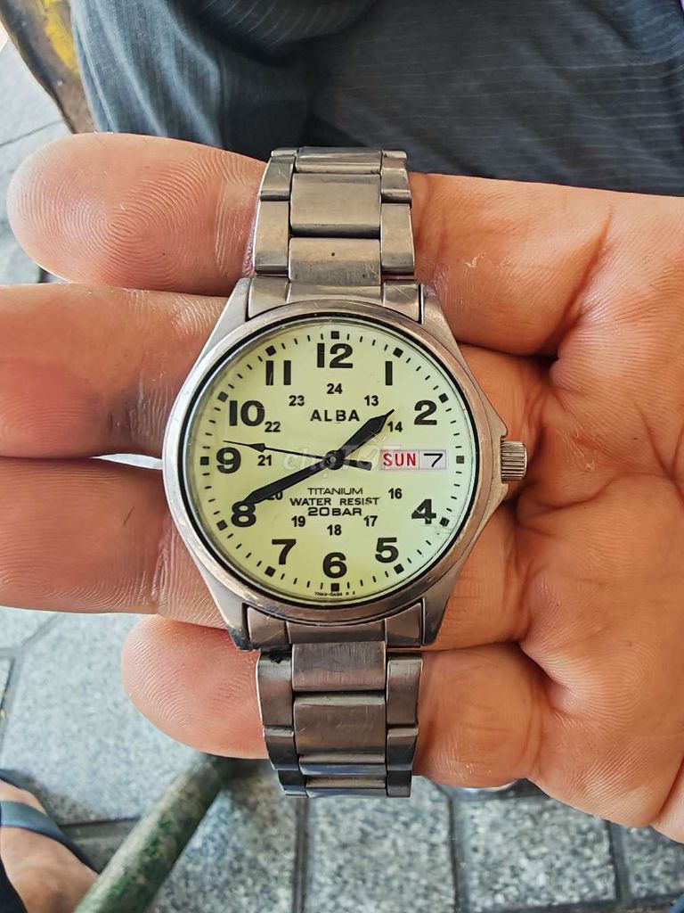 Đồng hồ Seiko Alba Titanium Bạc Nam 36. Mua bán Đồng hồ tại Thành phố Nha Trang Khánh Hòa được đăng bởi ĐỒNG HỒ SI hình 1