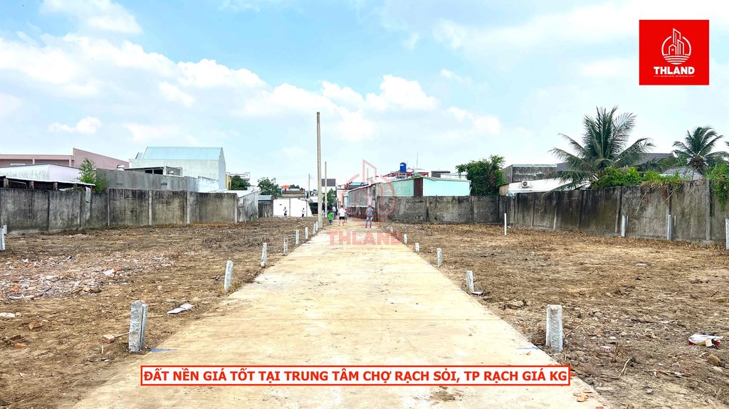 ĐẤT NỀN GIÁ RẺ – TRUNG TÂM CHỢ RẠCH SỎI, 40-50-80m2 full thổ cư, SHR