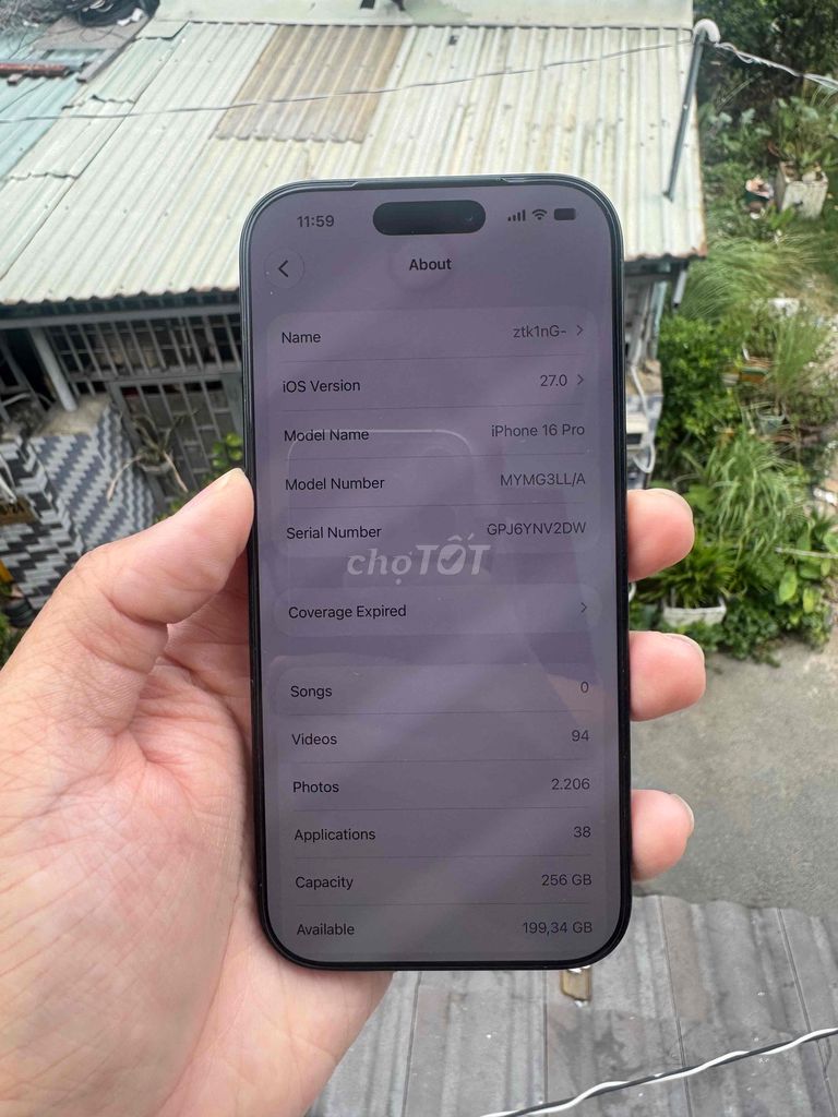 iPhone 16 Pro 256GB Đen pin cao zin full. Mua bán Điện thoại tại Thành phố Thủ Đức Tp Hồ Chí Minh được đăng bởi DK Store hình 1