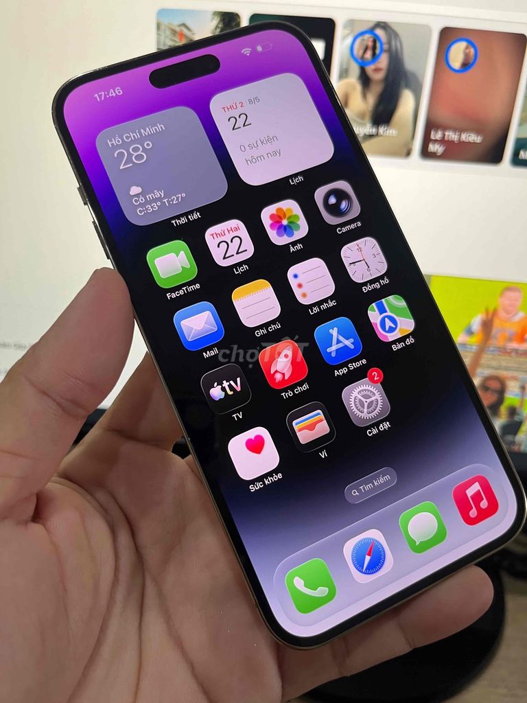 Apple iPhone 14 Pro Max 128GB Vàng. Mua bán Điện thoại tại Thành phố Long Xuyên An Giang được đăng bởi Mê Công Nghệ hình 1