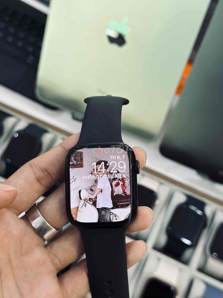 Apple WATCH S7 45MM ĐEN FULLZIN 97% Full Phụ kiện