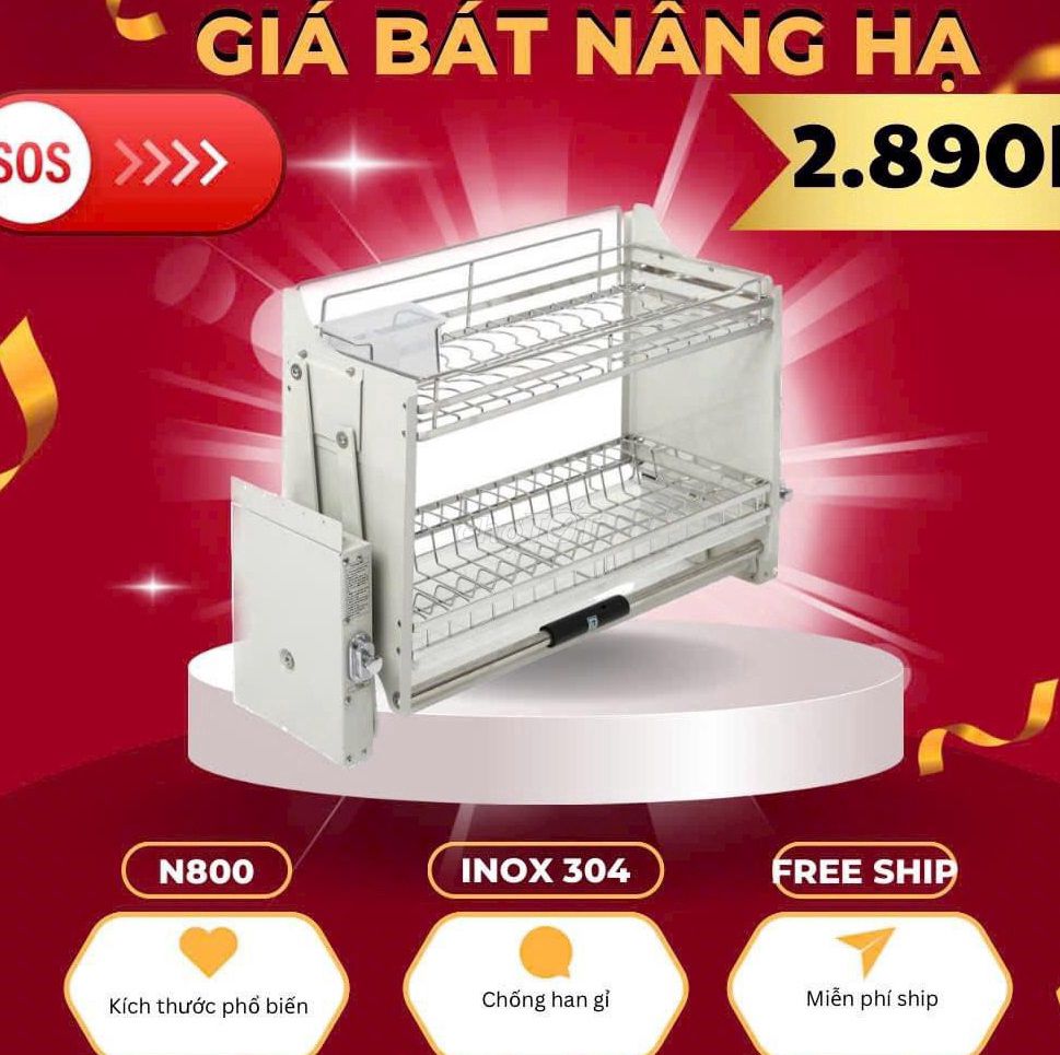 Giá bát nâng hạ hiện đại, xịn xò, giá siêu tốt