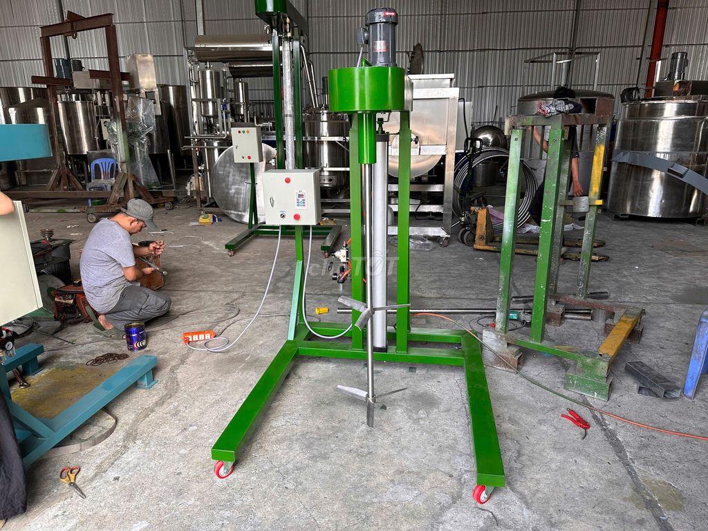 Máy khuấy hóa chất 200 lít- Khung inox. Mua bán Đồ chuyên dụng, Giống nuôi trồng tại Quận Bình Tân Tp Hồ Chí Minh được đăng bởi CÔNG TY CƠ KHÍ Á CHÂU hình 1