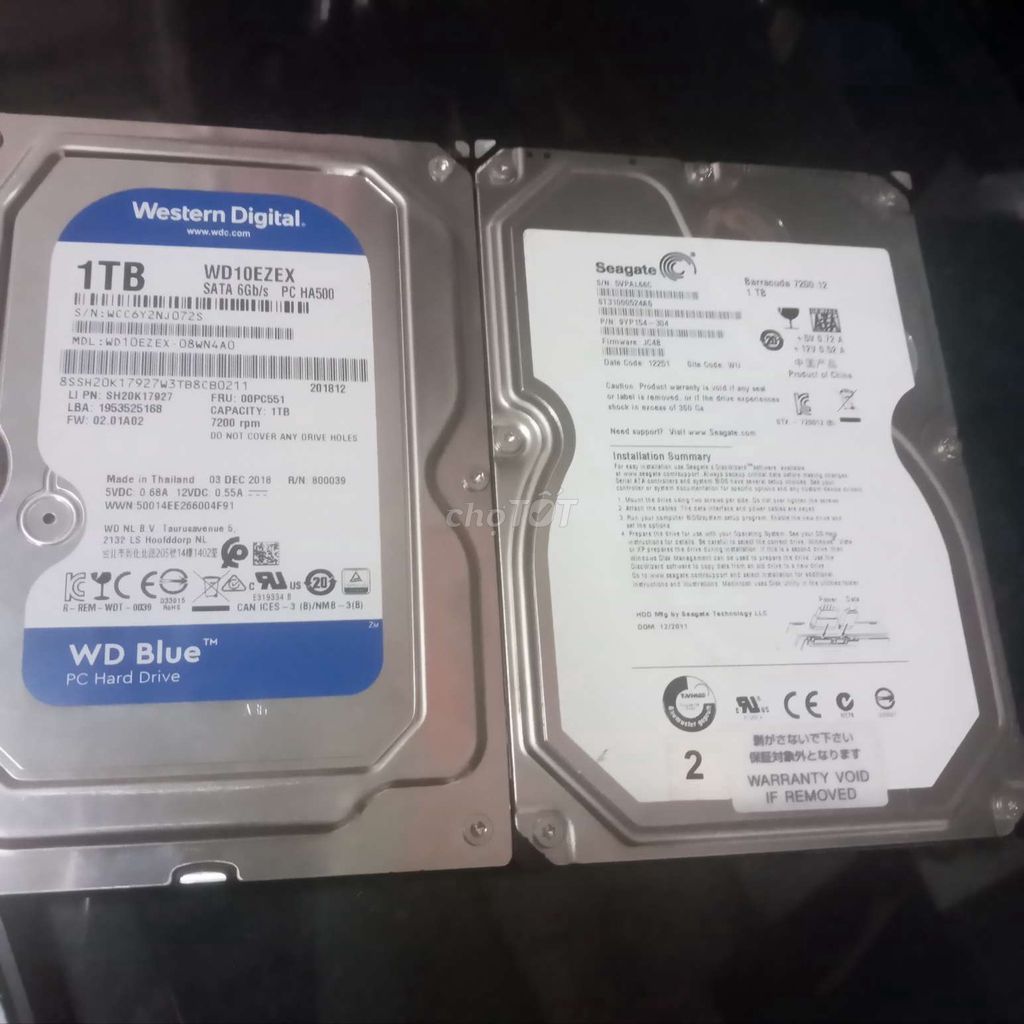 77◇ HDD 500GB , HDD 1T PC SỨC KHỎE TỐT