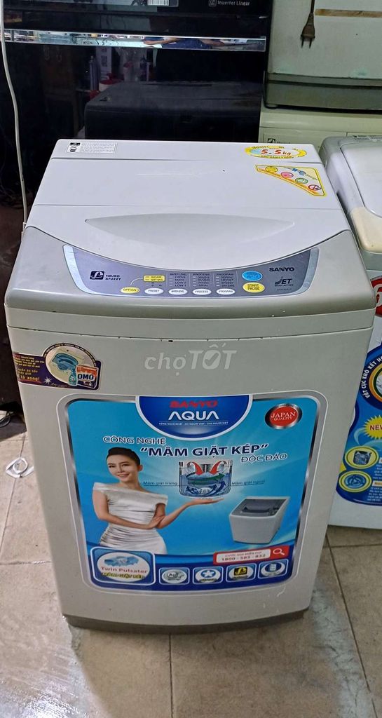 Máy giặt sanyo 5.5kg bảo hành 3 tháng