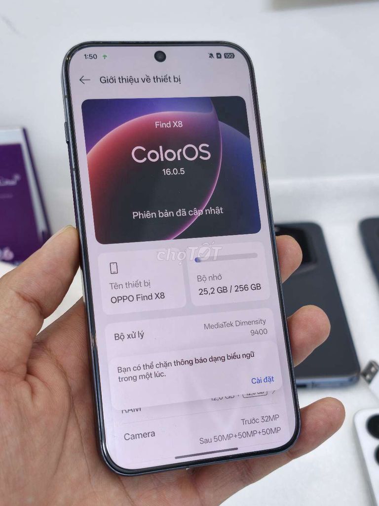 Oppo Find X8 256GB Xám. Mua bán Điện thoại tại Thành phố Thủ Đức Tp Hồ Chí Minh được đăng bởi Hải Nam Store hình 1
