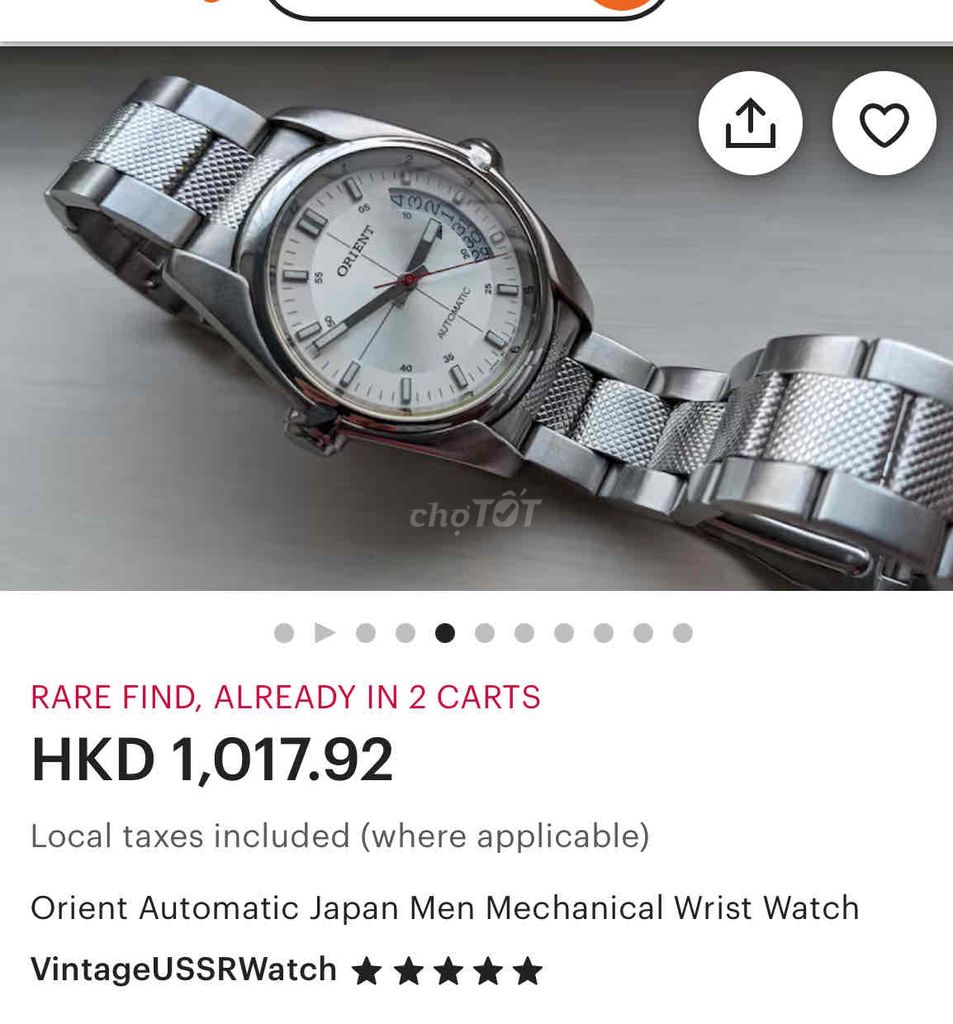 Cần bán đồng hồ cơ Orient độc lạ