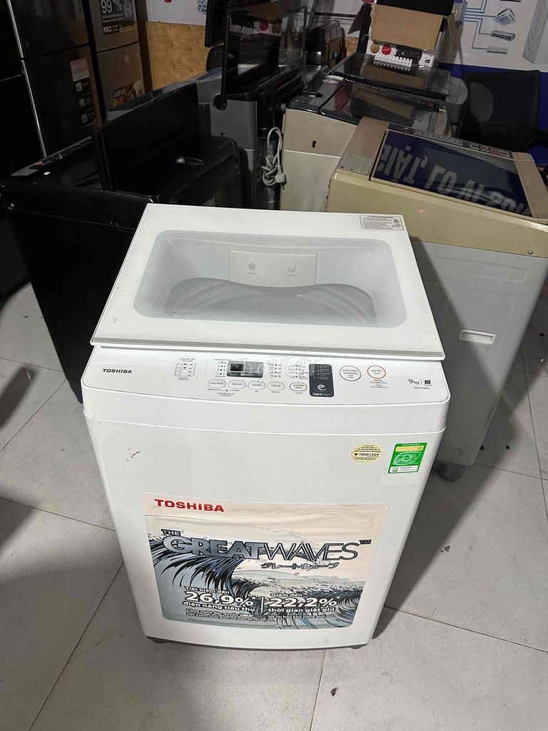 Máy giặt Toshiba 9kg Trắng. Mua bán Máy giặt tại Thành phố Thủ Đức Tp Hồ Chí Minh được đăng bởi cường hình 1