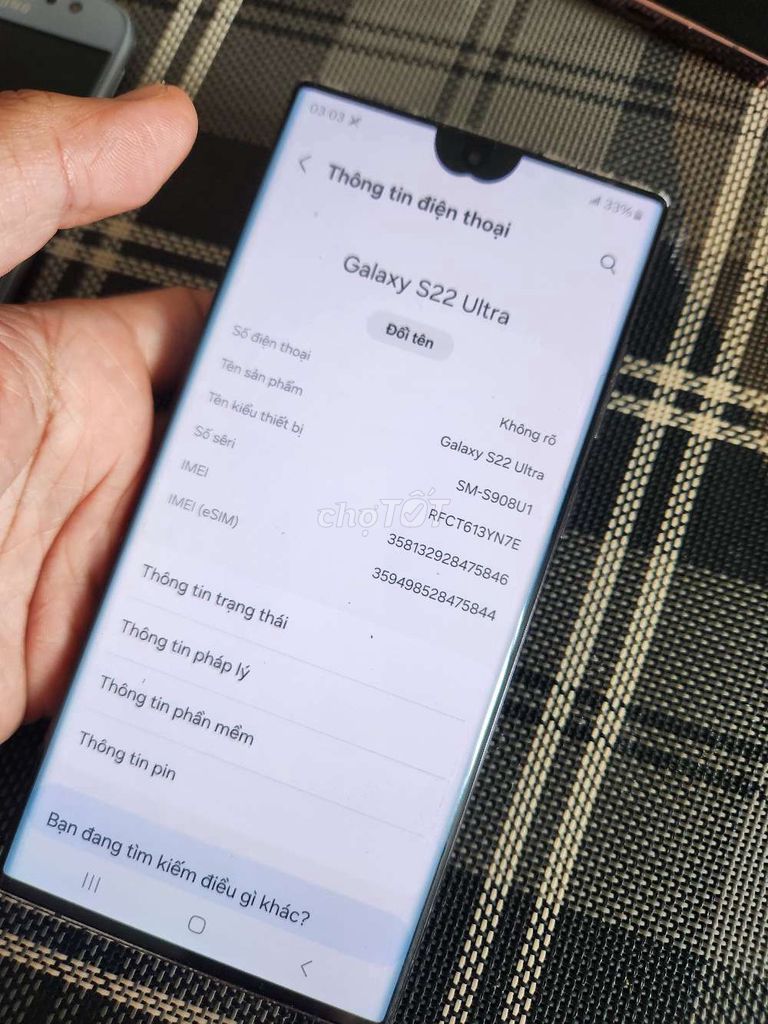 S22 Ultra nhận sim chập chờn bán nhanh luôn