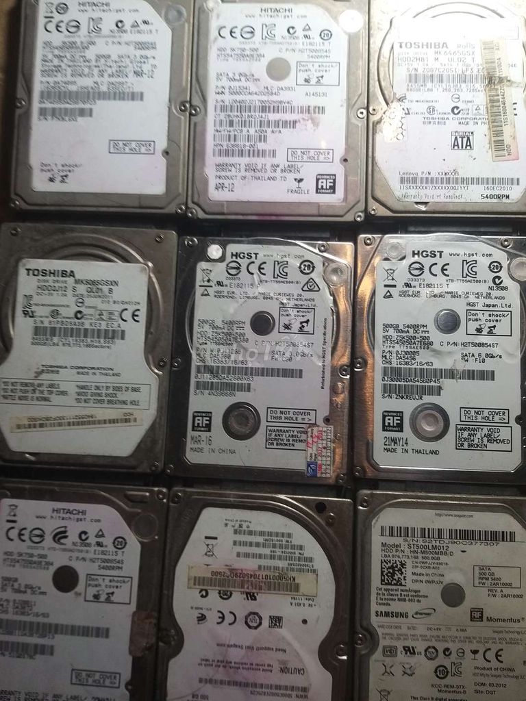 Ổ cứng Hitachi 500GB nhìu hãng tốc độ cao lưuData. Mua bán Linh kiện (RAM, Card...) tại Thành phố Thủ Đức Tp Hồ Chí Minh được đăng bởi Trần Xuân Trường hình 1