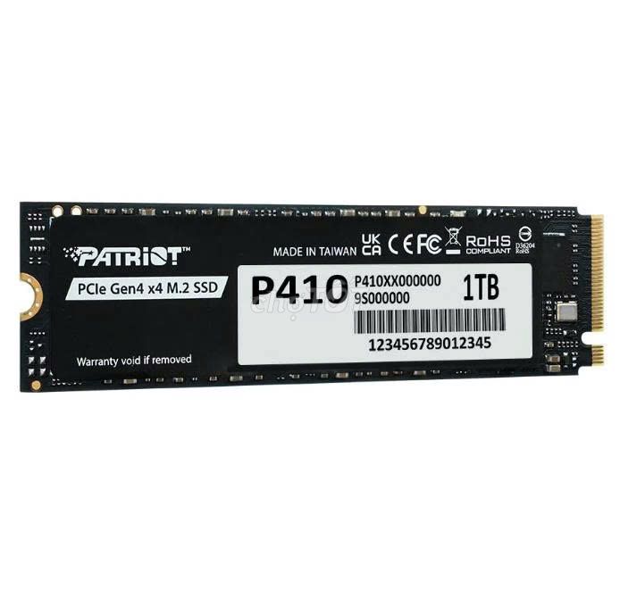 SSD Patriot P410 1TB | M2 NVMe | Gen 4. Mua bán Linh kiện (RAM, Card...) tại Thành phố Mỹ Tho Tiền Giang được đăng bởi Phuc COMBAT hình 1