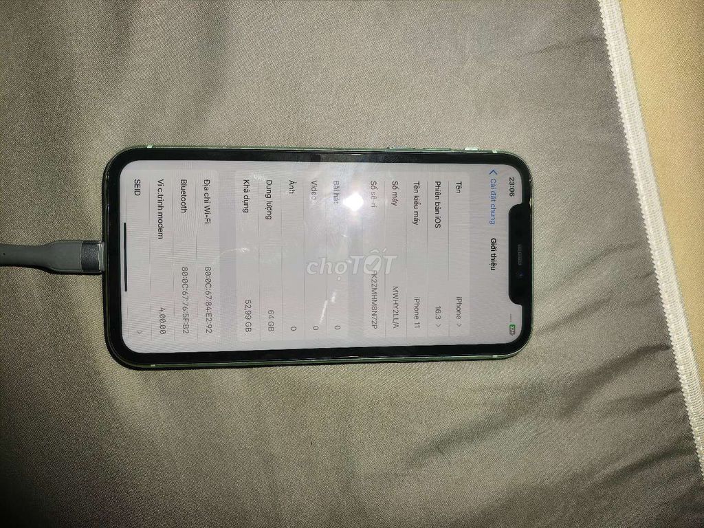 Apple iPhone 11 64GB Xanh lá Đã qua sử dụng. Mua bán Điện thoại tại Huyện Long Thành Đồng Nai được đăng bởi Long Phạm hình 1