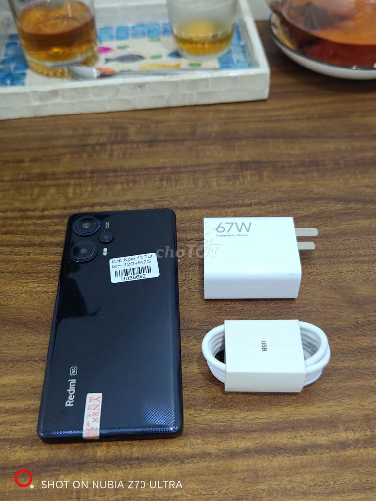 Redmi Note 12 Turbo 12/512 Đen sạc 67w có ship COD. Mua bán Điện thoại tại Quận Ba Đình Hà Nội được đăng bởi Android Top hình 1