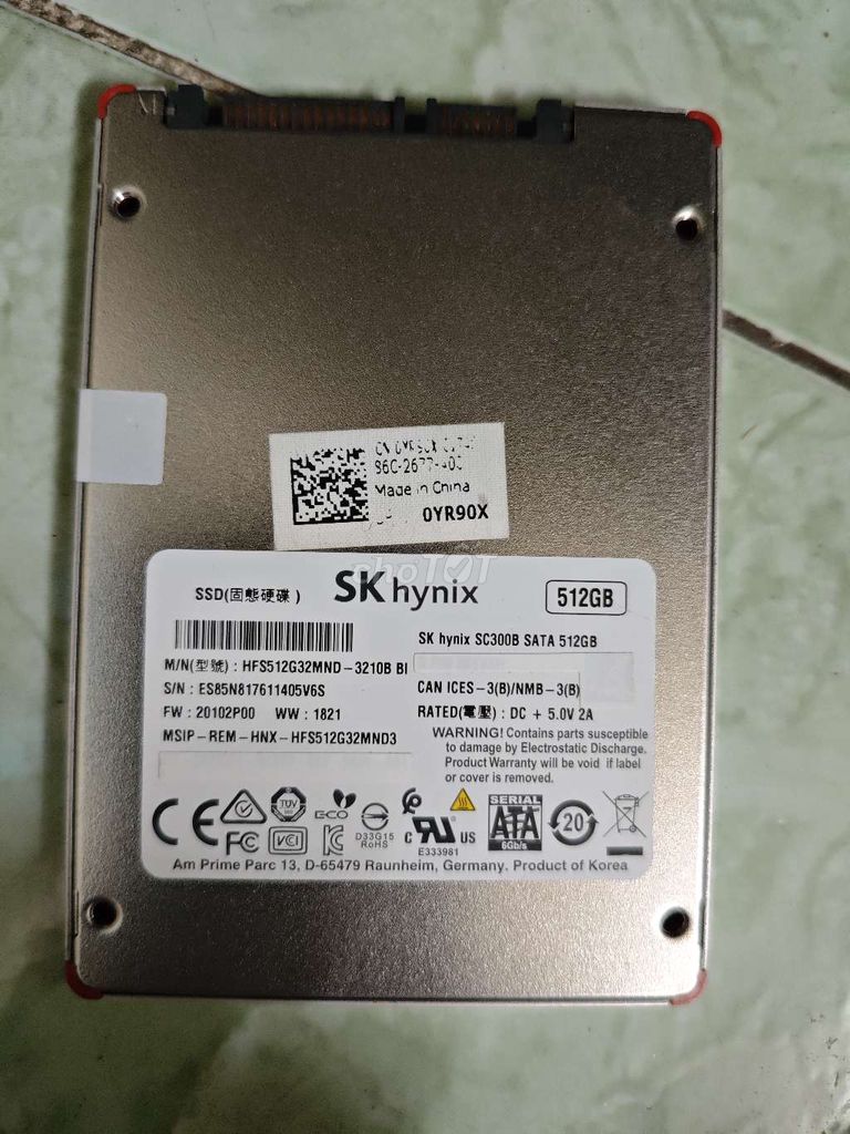 Ổ cứng SSD SK Hynix SC300B 512GB. Mua bán Linh kiện (RAM, Card...) tại Huyện Gia Lâm Hà Nội được đăng bởi abc hình 1