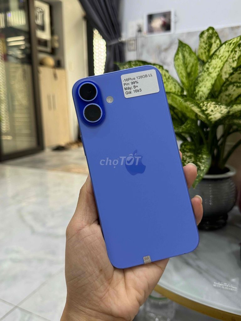 iPhone 16 Plus 128GB Xanh dương P99 Zin Đẹp 99. Mua bán Điện thoại tại Huyện Hóc Môn Tp Hồ Chí Minh được đăng bởi Thu hình 1