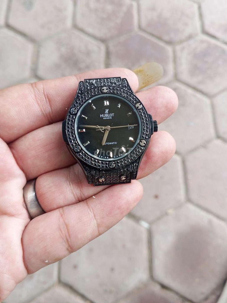 Hb Automatic Đen 37mm nam nữ. Mua bán Đồng hồ tại Quận Hà Đông Hà Nội được đăng bởi Đồ cũ sưu tầm hà nội hình 1
