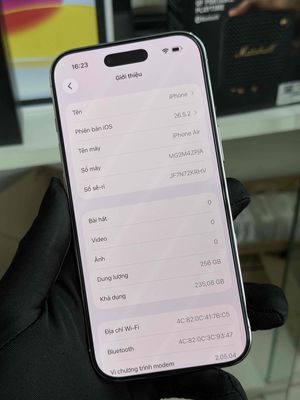 Apple iPhone Air 256GB Trắng Siêu lướt