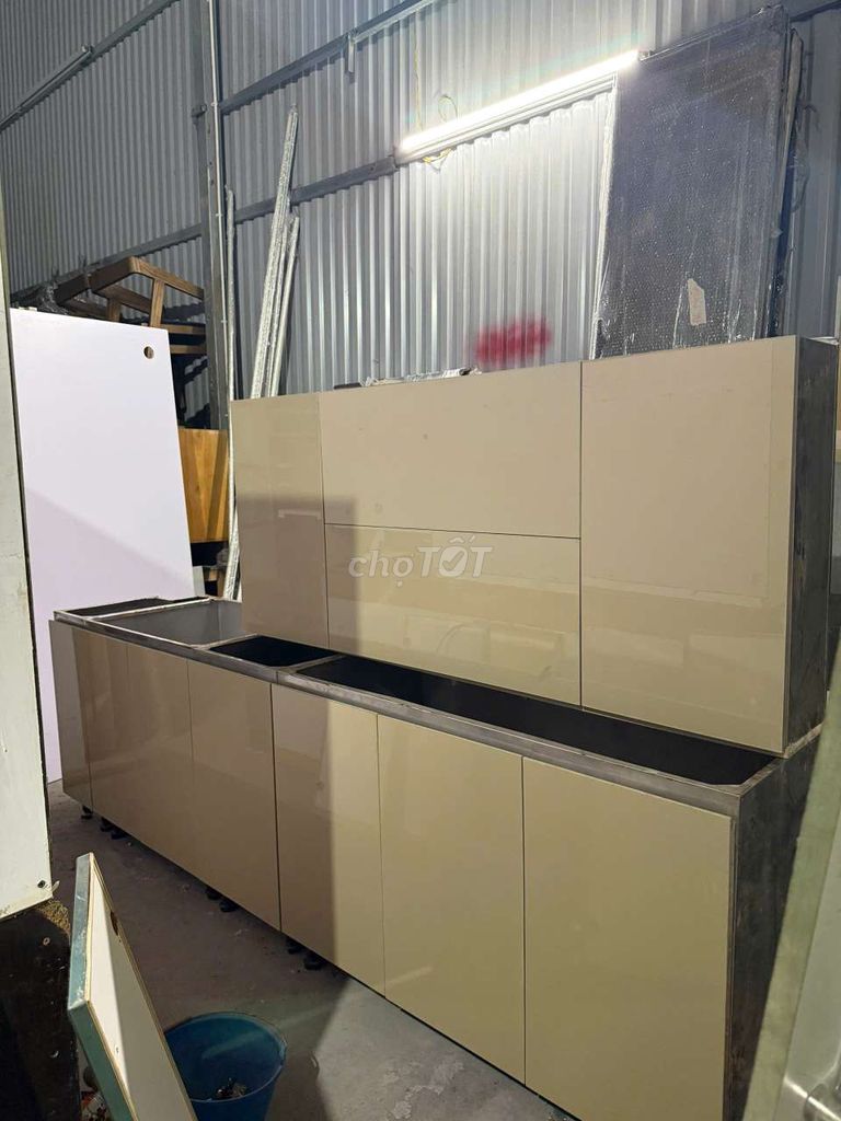 Tủ bếp Inox Gỗ MDF Acrylic Kem. Mua bán Tủ, kệ gia đình tại Quận Hà Đông Hà Nội được đăng bởi Vũ văn khương hình 1