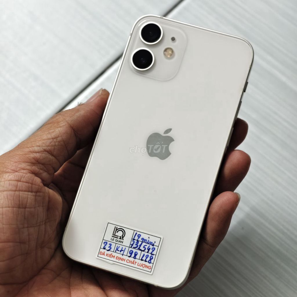 iPhone 12 Mini 💎 Trắng sang nhẹ, nhìn là thích. Mua bán Điện thoại tại Quận 10 Tp Hồ Chí Minh được đăng bởi Lê Quân Mobile hình 1