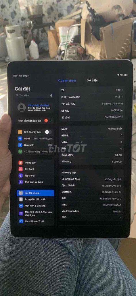 Apple iPad Pro 10.5 inch 64GB. Mua bán Máy tính bảng tại Huyện Hóc Môn Tp Hồ Chí Minh được đăng bởi Nghia hình 1