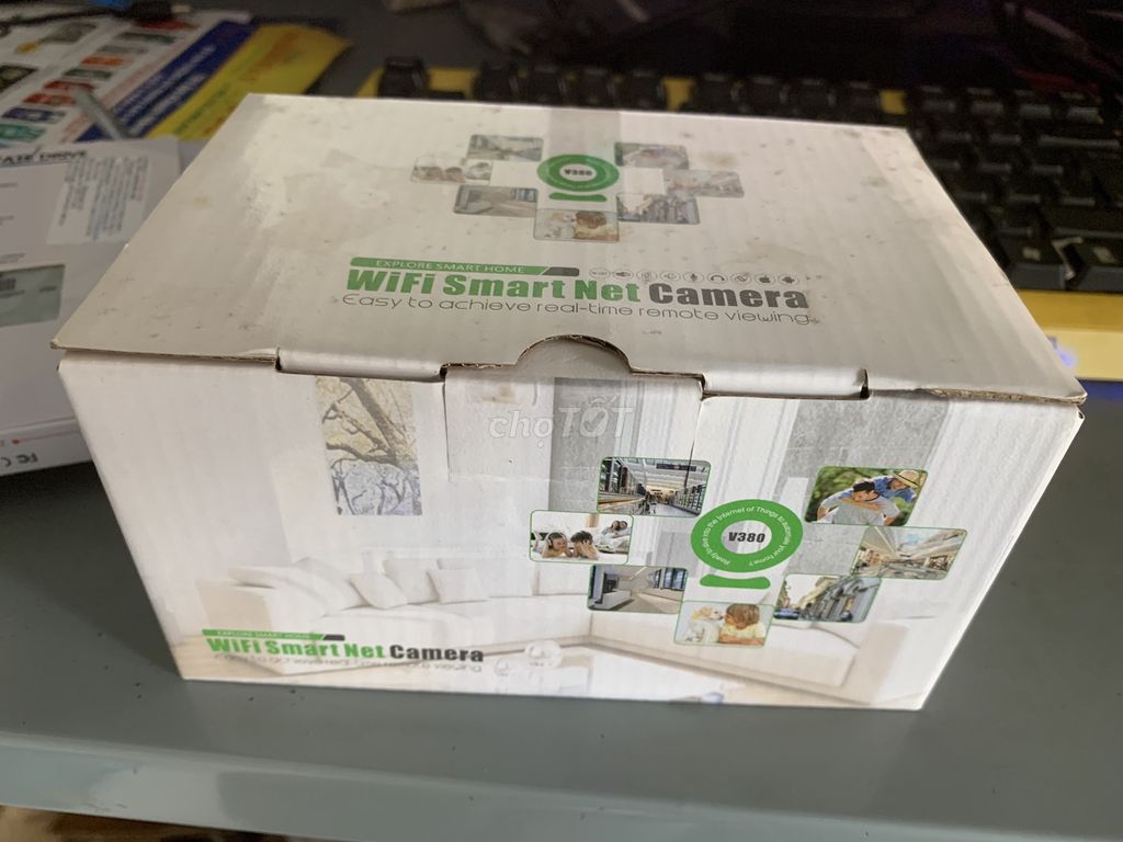 CAMERA IP VR 360 ĐỘ HÌNH BÓNG ĐÈN XÀI app Vi380