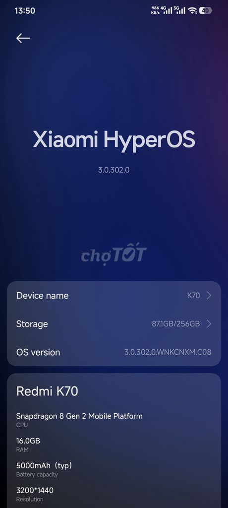 Xiaomi Redmi K70. Mua bán Điện thoại tại Huyện Tiên Du Bắc Ninh được đăng bởi nguyên Bui hình 1