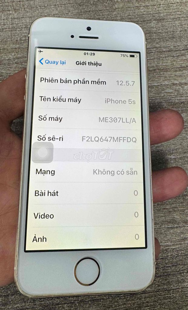 Bán iphone 5s 16gb QT !. Mua bán Điện thoại tại Quận 3 Tp Hồ Chí Minh được đăng bởi Mr Juan hình 1