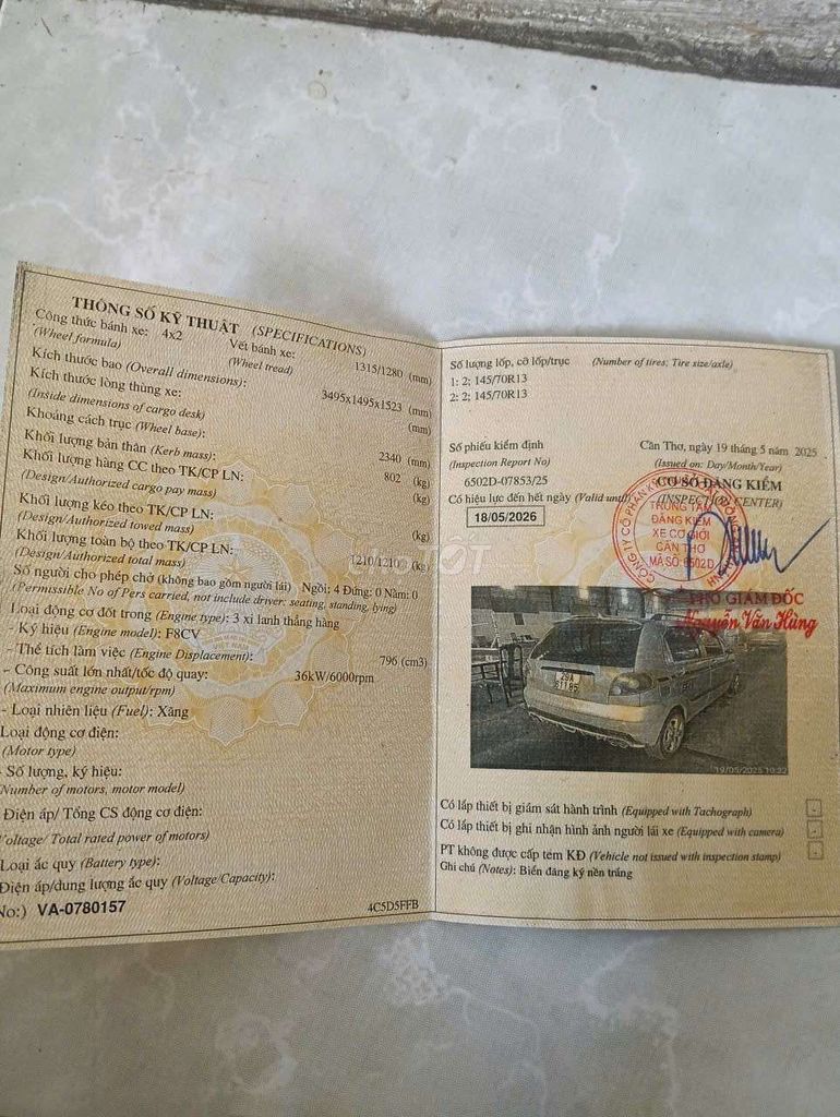 Daewoo Matiz 2005 Xăng Số sàn. Mua bán Ô tô tại Quận Cái Răng Cần Thơ được đăng bởi Hoang anh hình 12