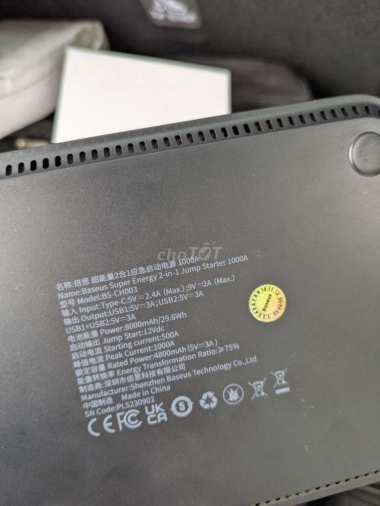 Bơm lốp xe kiêm kích bình Baseus. Mua bán Phụ tùng xe tại Huyện Thanh Trì Hà Nội được đăng bởi Duy hình 6