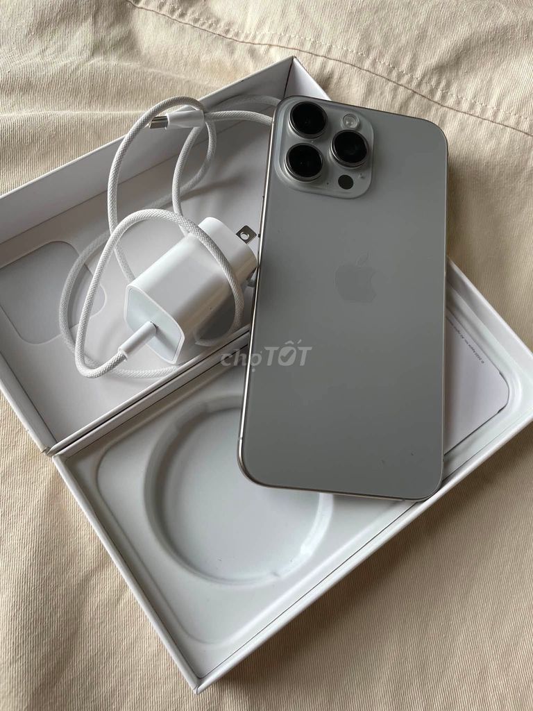 Apple iPhone 15 Pro Max 256GB Xám Đã sử dụng. Mua bán Điện thoại tại Quận 1 Tp Hồ Chí Minh được đăng bởi Hội Đồ Điện Tử hình 1