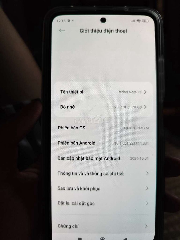 Xiaomi Redmi Note 11 128GB Xám. Mua bán Điện thoại tại Quận Hai Bà Trưng Hà Nội được đăng bởi An Nguyễn hình 1