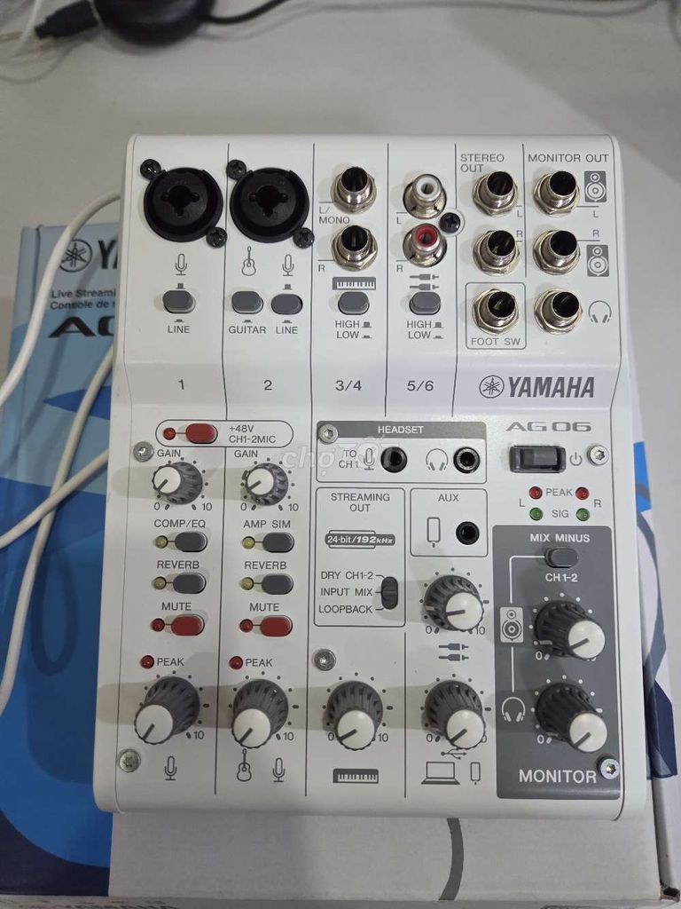 Mixer kiêm Soundcard Yamaha AG06 MK2 Trắng. Mua bán Tivi, Âm thanh tại Quận Phú Nhuận Tp Hồ Chí Minh được đăng bởi Truong hình 1