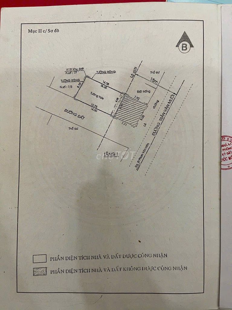 Bán nhà 2 mặt tiền đường trần văn mừoi 250 m2 hóc môn