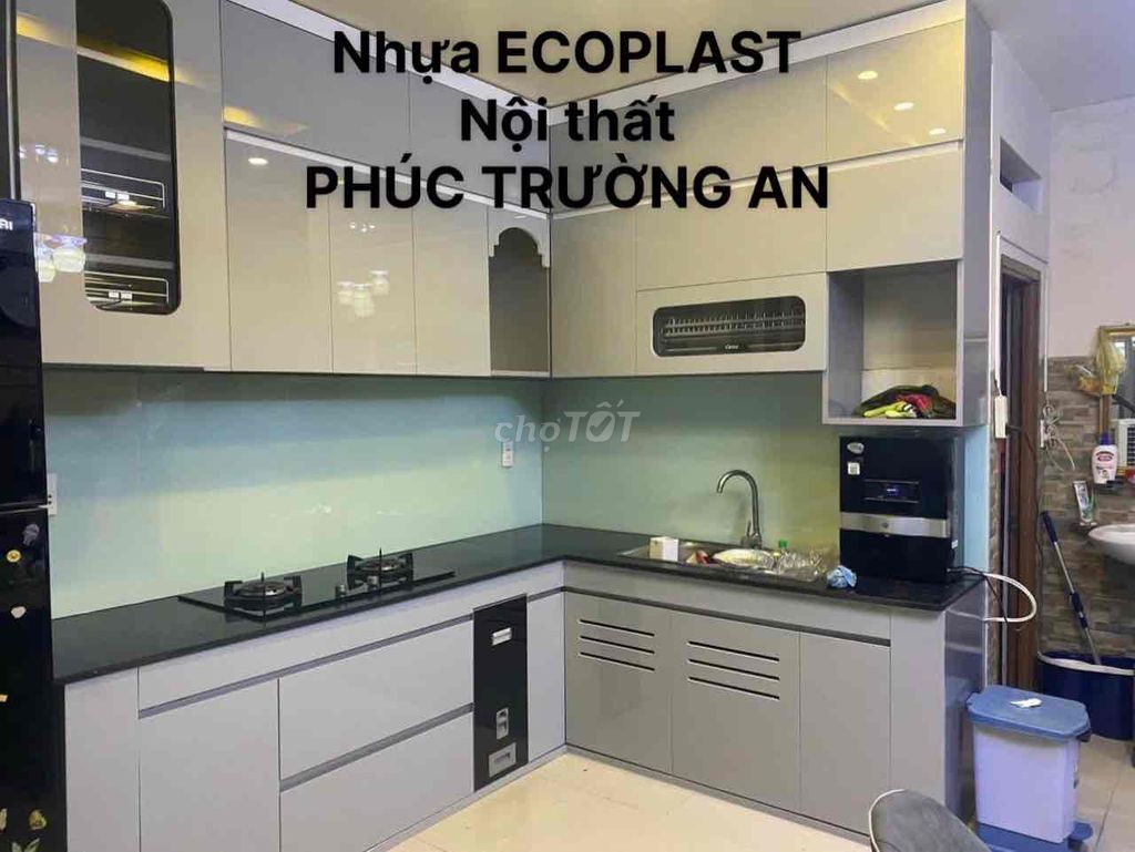 Tủ bếp Nhựa Ecoplast Xám#. Mua bán Tủ, kệ gia đình tại Quận 4 Tp Hồ Chí Minh được đăng bởi Nội Thất Gia Đình hình 1