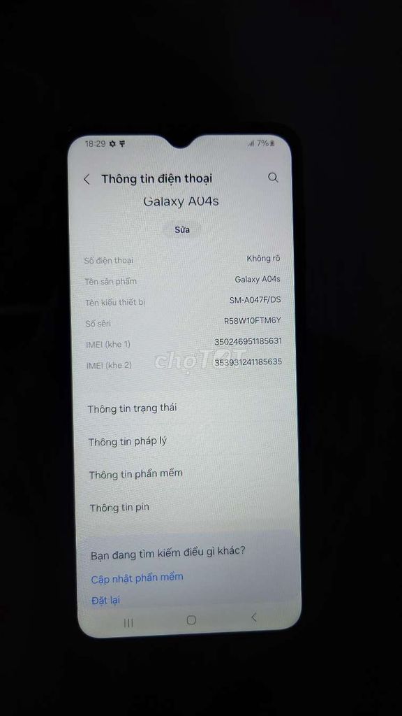 Samsung Galaxy A04s Xanh. Mua bán Điện thoại tại Quận 8 Tp Hồ Chí Minh được đăng bởi trần minh hình 1