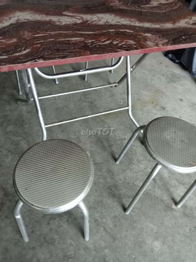 Bộ bàn ghế Inox Nâu. Mua bán Bàn ghế tại Huyện Bình Giang Hải Dương được đăng bởi Transport hình 1