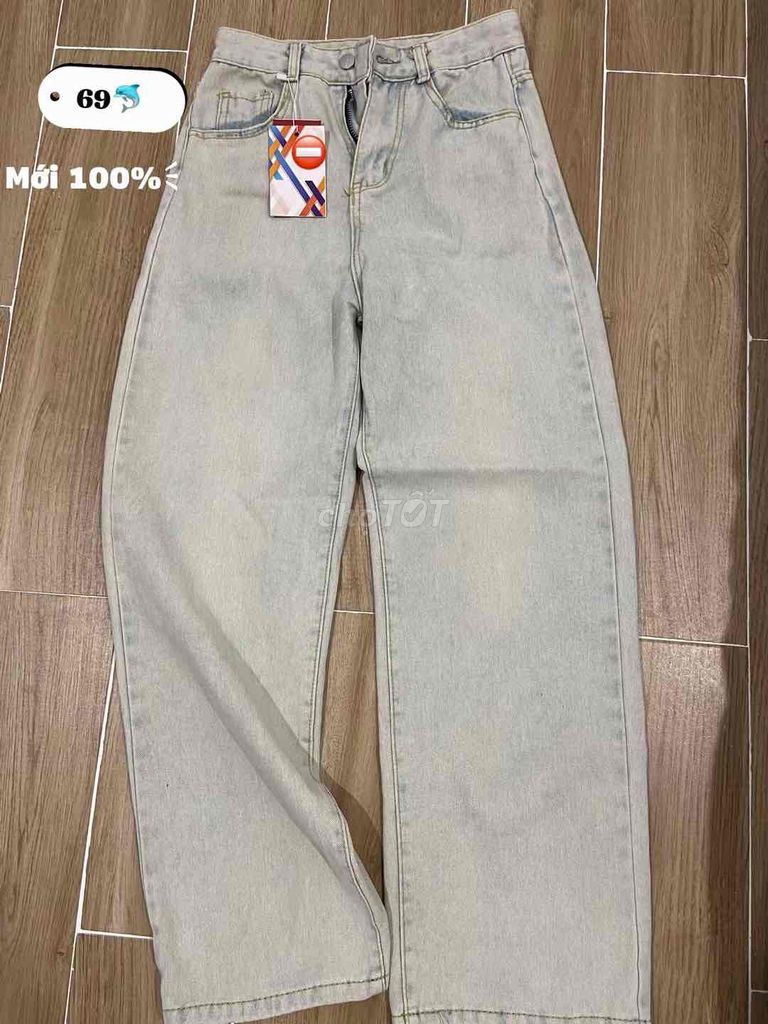 Quần jeans nữ xanh nhạt cotton mới 100%. Mua bán Quần áo tại Thành phố Phan Thiết Bình Thuận được đăng bởi Nguyễn Thi Kim Ngân hình 1