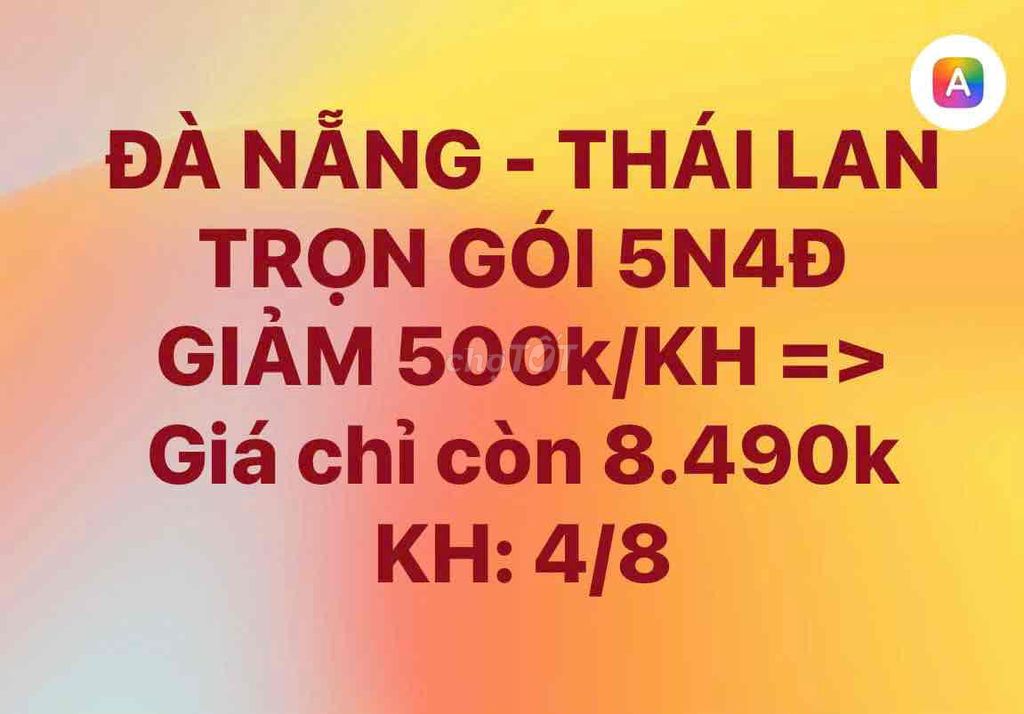 Tour Thái Lan 5N4Đ Đà Nẵng AirAsia. Du lịch tại Quận Cẩm Lệ Đà Nẵng được đăng bởi Linh Nguyễn hình 1