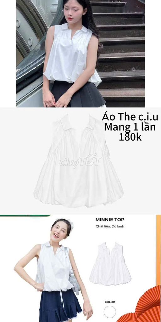 Áo babydoll cổ sơ mi tay cọc The C.i.u Minnie Top. Mua bán Quần áo tại Quận 7 Tp Hồ Chí Minh được đăng bởi Thu hình 1