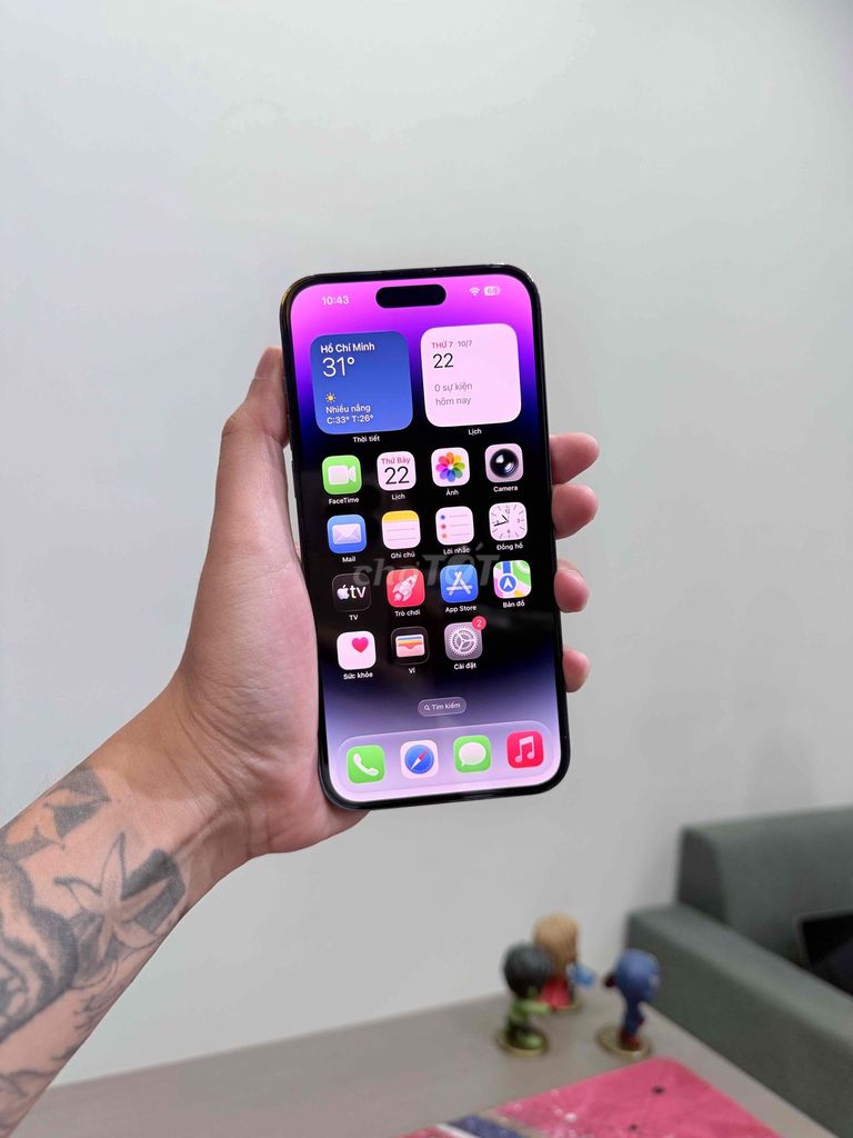 Apple iPhone 14 Pro Max 128GB Tím 99%. Mua bán Điện thoại tại Quận Đống Đa Hà Nội được đăng bởi KT Hà Nội Mobile hình 1