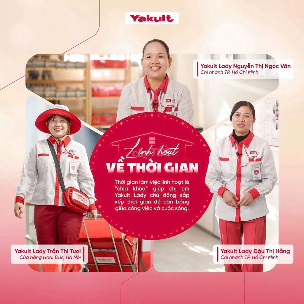 Cần GẤP 10 nữ bán sữa tận nhà tại kv q6,7,8,BC.... Việc làm tại Quận 8 Tp Hồ Chí Minh được đăng bởi Yakult Việt Nam hình 6