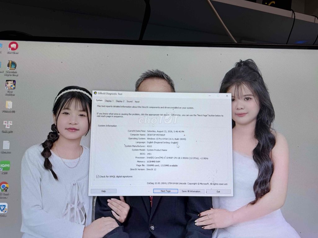 ASUS i5-10400F 16GB/512GB Windows 10 Pro. Mua bán Máy tính để bàn tại Huyện Krông A Na Đắk Lắk được đăng bởi BN hình 1