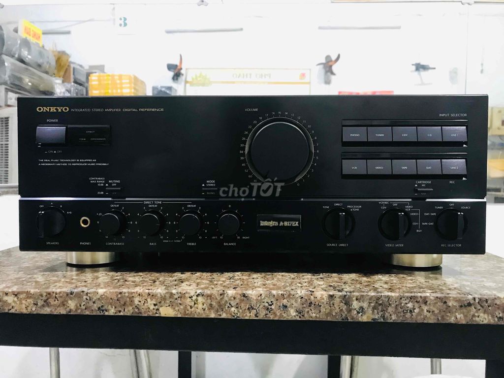 Amply Onkyo A-817EX CS-210w chạy 4 sò Sanken 2 vít