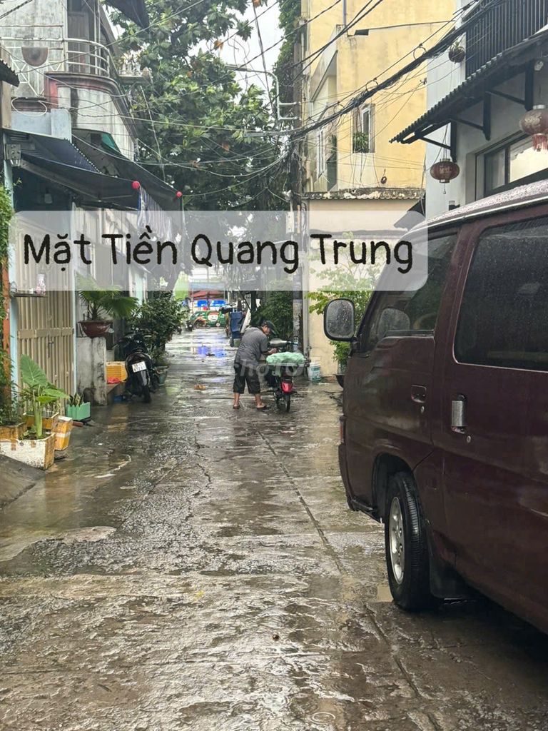 Nhà Hẻm xe hơi đối diện chợ Hạnh Thông Tây - nhà cứng ở ngay